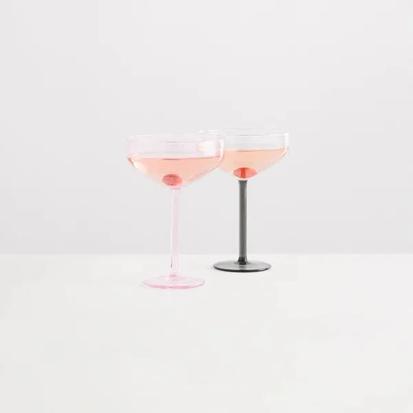 1 Manhattan Glass Smoke Clear Red