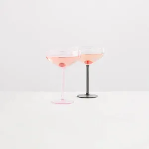 1 Manhattan Glass Smoke Clear Red
