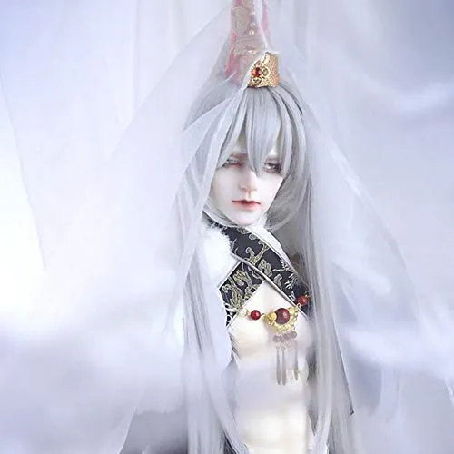 1/3 BJD Ball Jointed Doll Toy with Full Set Clothes Shoes Wig, Girl Doll Playset, Birthday for Your Daughter & Girlfriends(Yellow Crane Tower Crane Dance)