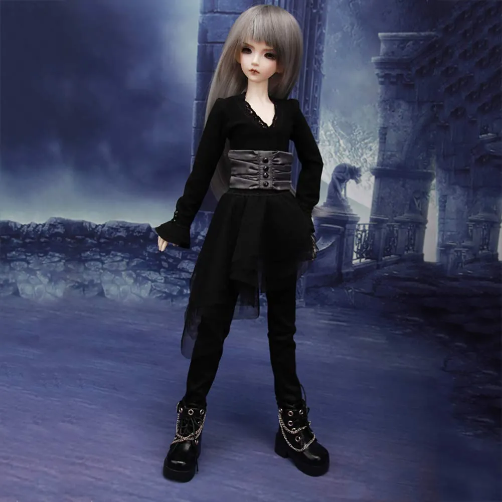 1/4 BJD Ball Jointed Doll Toy with Full Set Clothes Shoes Wig, Girl Doll Playset, Birthday for Your Daughter & Girlfriends(18 Inch Gene)