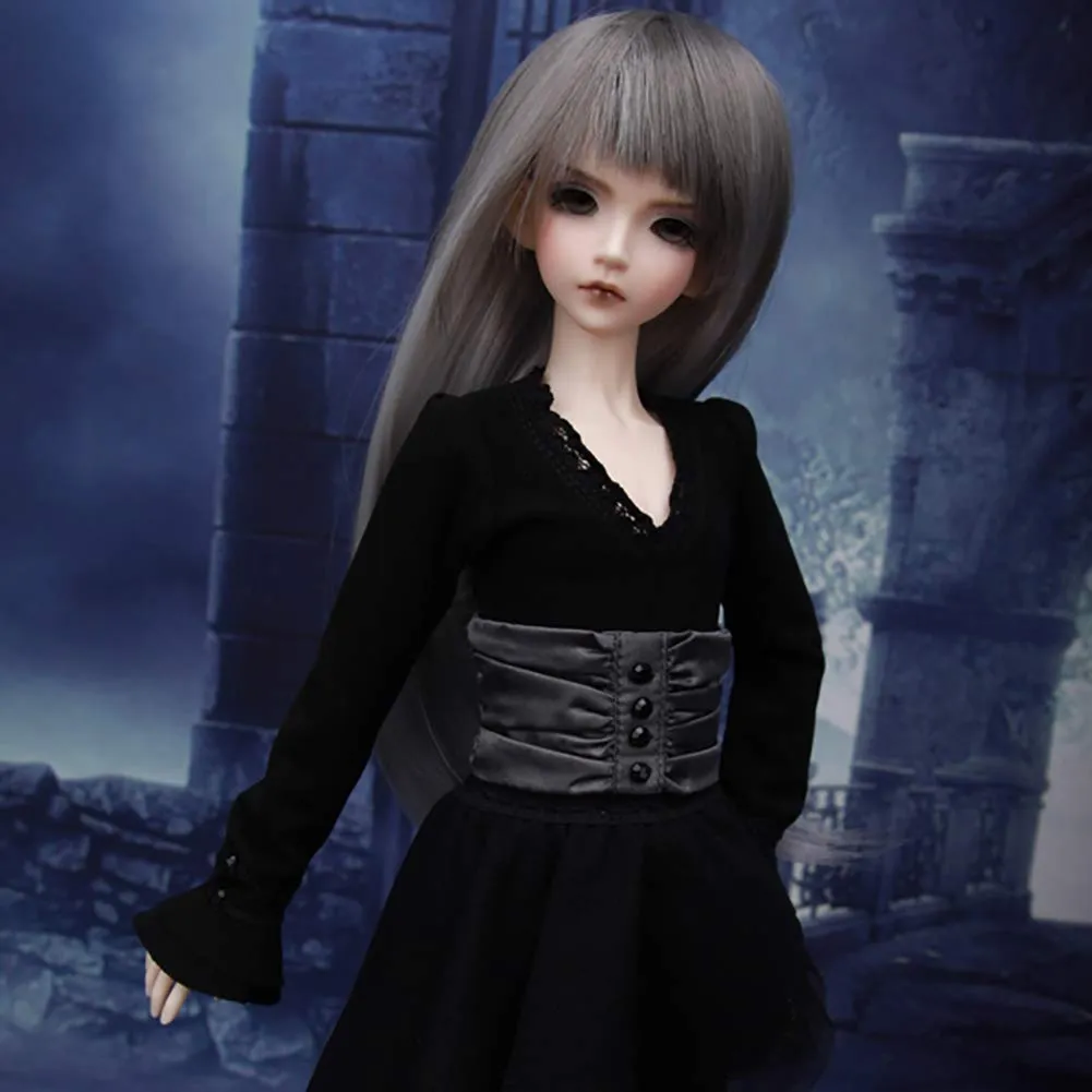 1/4 BJD Ball Jointed Doll Toy with Full Set Clothes Shoes Wig, Girl Doll Playset, Birthday for Your Daughter & Girlfriends(18 Inch Gene)