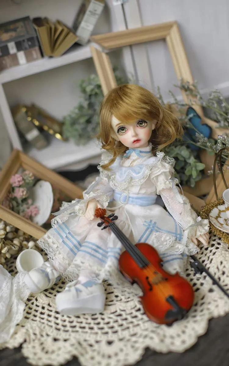 1/6 BJD Ball Jointed Doll Toy with Full Set Clothes Shoes Wig, Girl Doll Playset, Birthday for Your Daughter & Girlfriends(10.4 Inch Nino)
