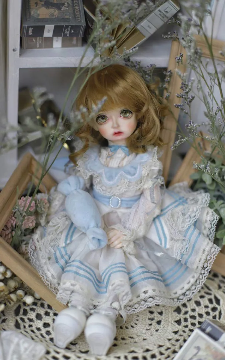 1/6 BJD Ball Jointed Doll Toy with Full Set Clothes Shoes Wig, Girl Doll Playset, Birthday for Your Daughter & Girlfriends(10.4 Inch Nino)