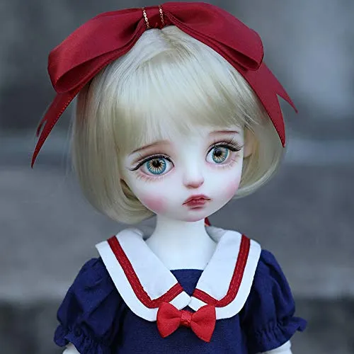 1/6 Fashion BJD Doll 10.62 inch Full Set 27cm SD Fully Poseable Fashion Doll with All Clothes Wigs Socks Shoes Makeup Accessories 100% Handmade for Surprise Birthday Gift