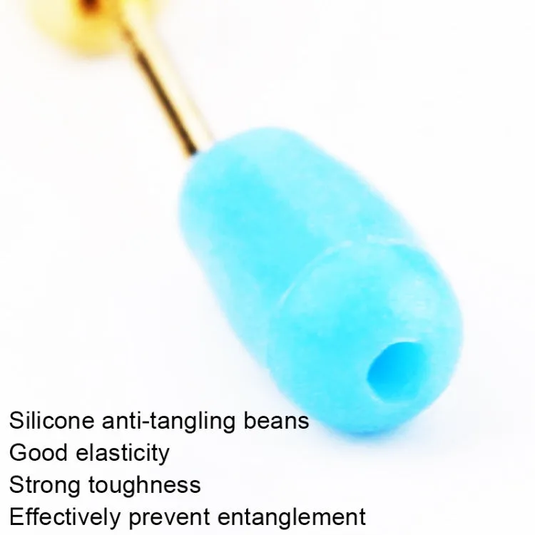 50 PCS HS-052 Silicone Eight-Shaped Ring Connector, Specification: Medium(Rhombus Colorful)