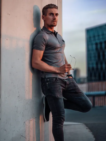 AB Lifestyle AB Lifestyle Platinum Polo - Cool Grey