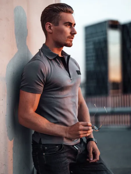 AB Lifestyle AB Lifestyle Platinum Polo - Cool Grey