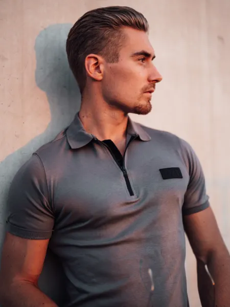 AB Lifestyle AB Lifestyle Platinum Polo - Cool Grey
