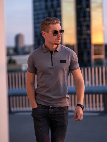 AB Lifestyle AB Lifestyle Platinum Polo - Cool Grey