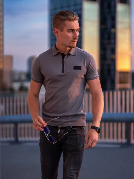 AB Lifestyle AB Lifestyle Platinum Polo - Cool Grey