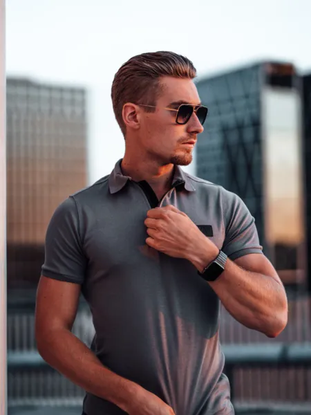 AB Lifestyle AB Lifestyle Platinum Polo - Cool Grey
