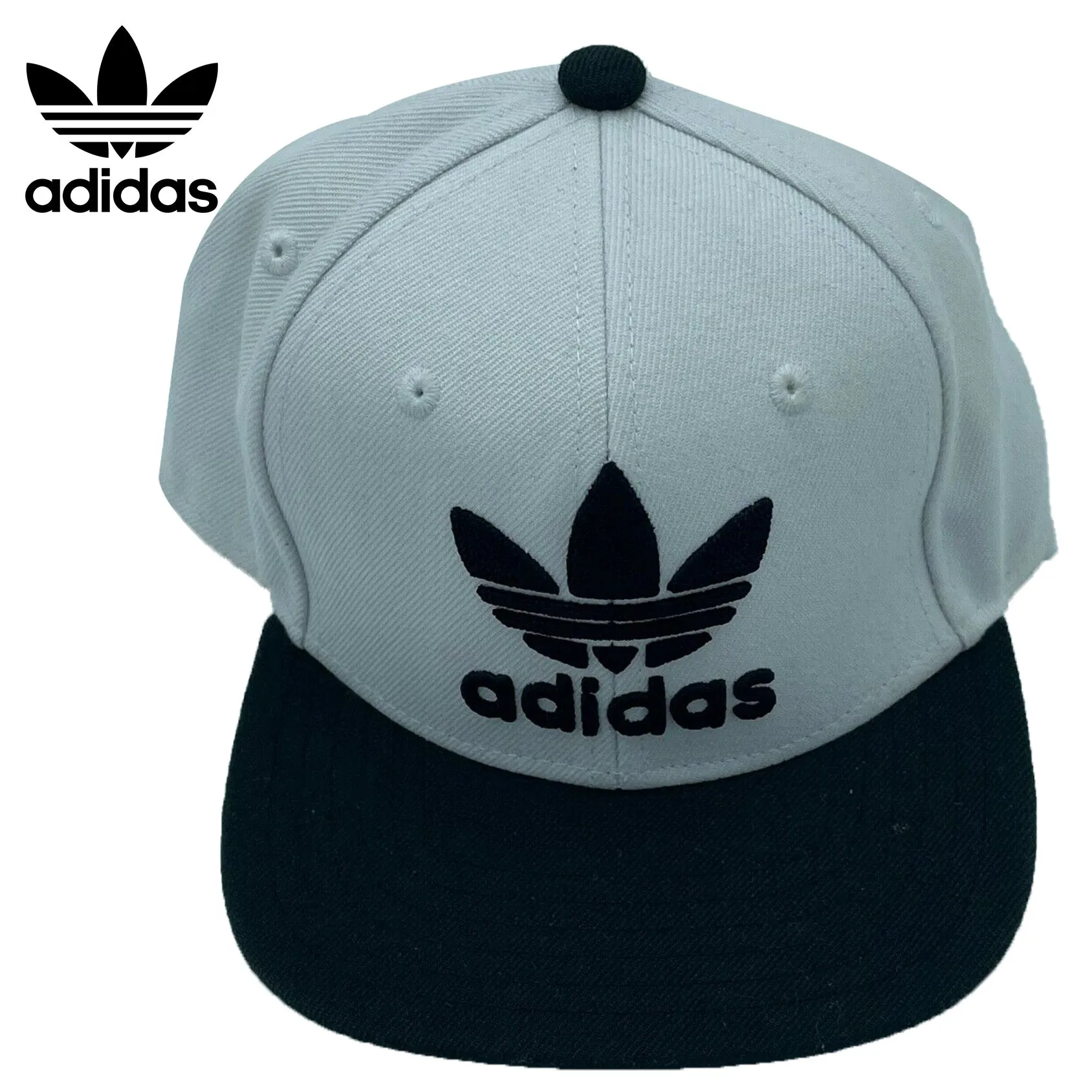 ADIDAS 3 Stripe Logo Mens Snapback Baseball Cap Sz: Adjustable