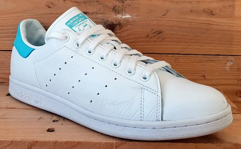 Adidas Stan Smith Low Leather Trainers UK10/US10.5/E44.5 EF4480 Cloud White Blue