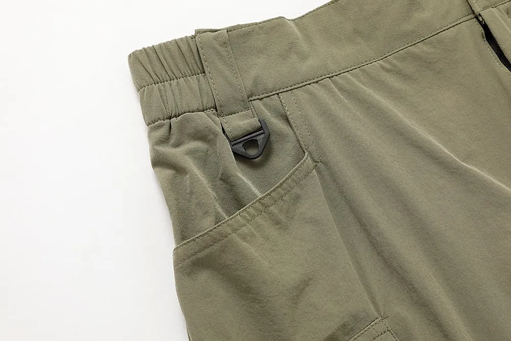 Adventure-Ready Men's Waterproof Cargo Shorts with Zipper Pocket