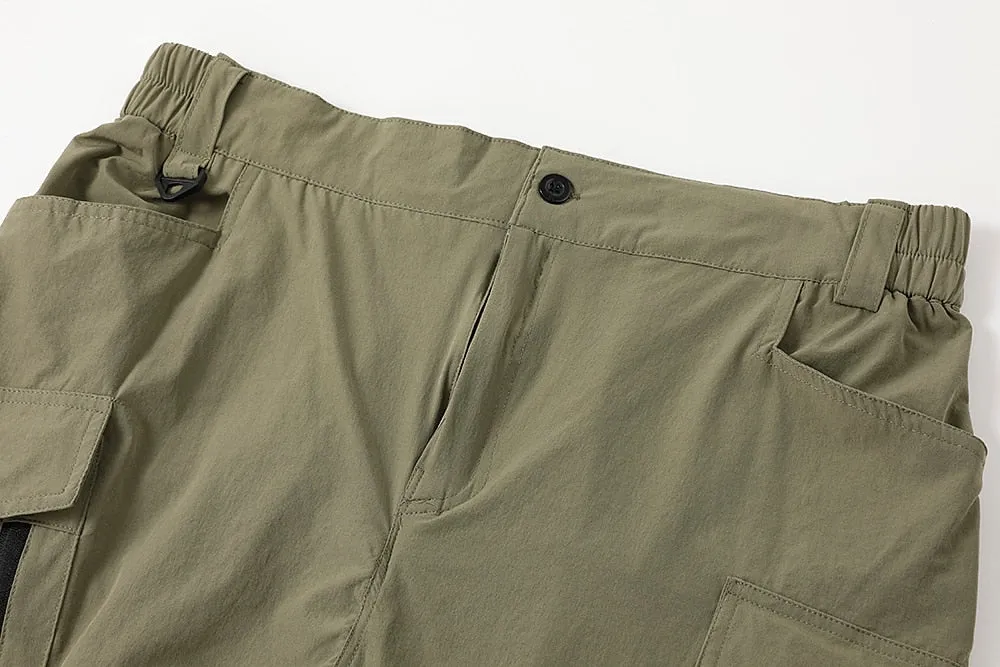 Adventure-Ready Men's Waterproof Cargo Shorts with Zipper Pocket