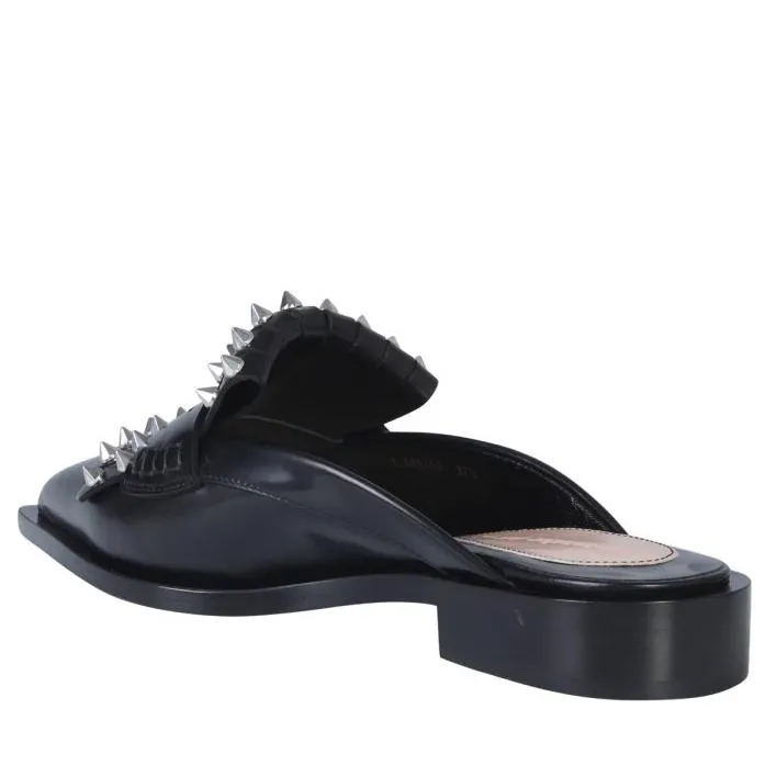 Alexander McQueen Kiltie Studded Mules