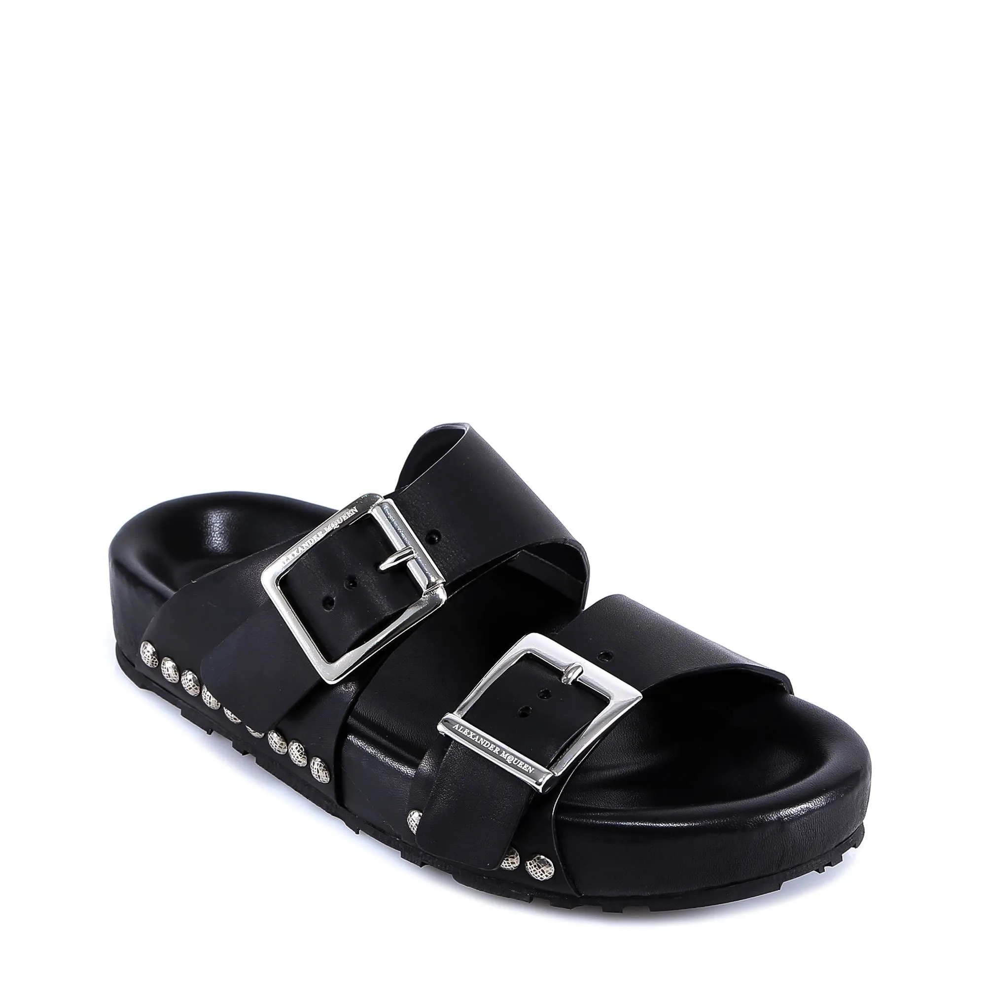 Alexander McQueen Studded Buckle Slides