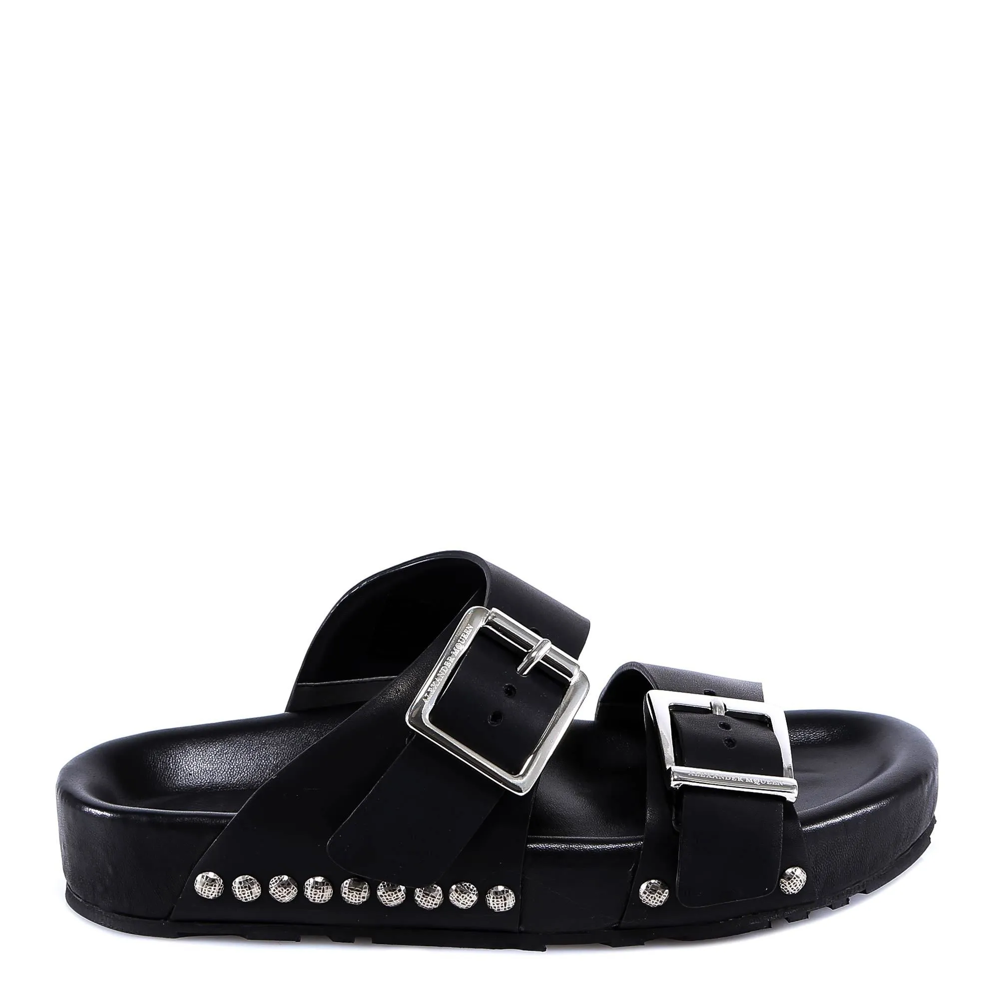 Alexander McQueen Studded Buckle Slides