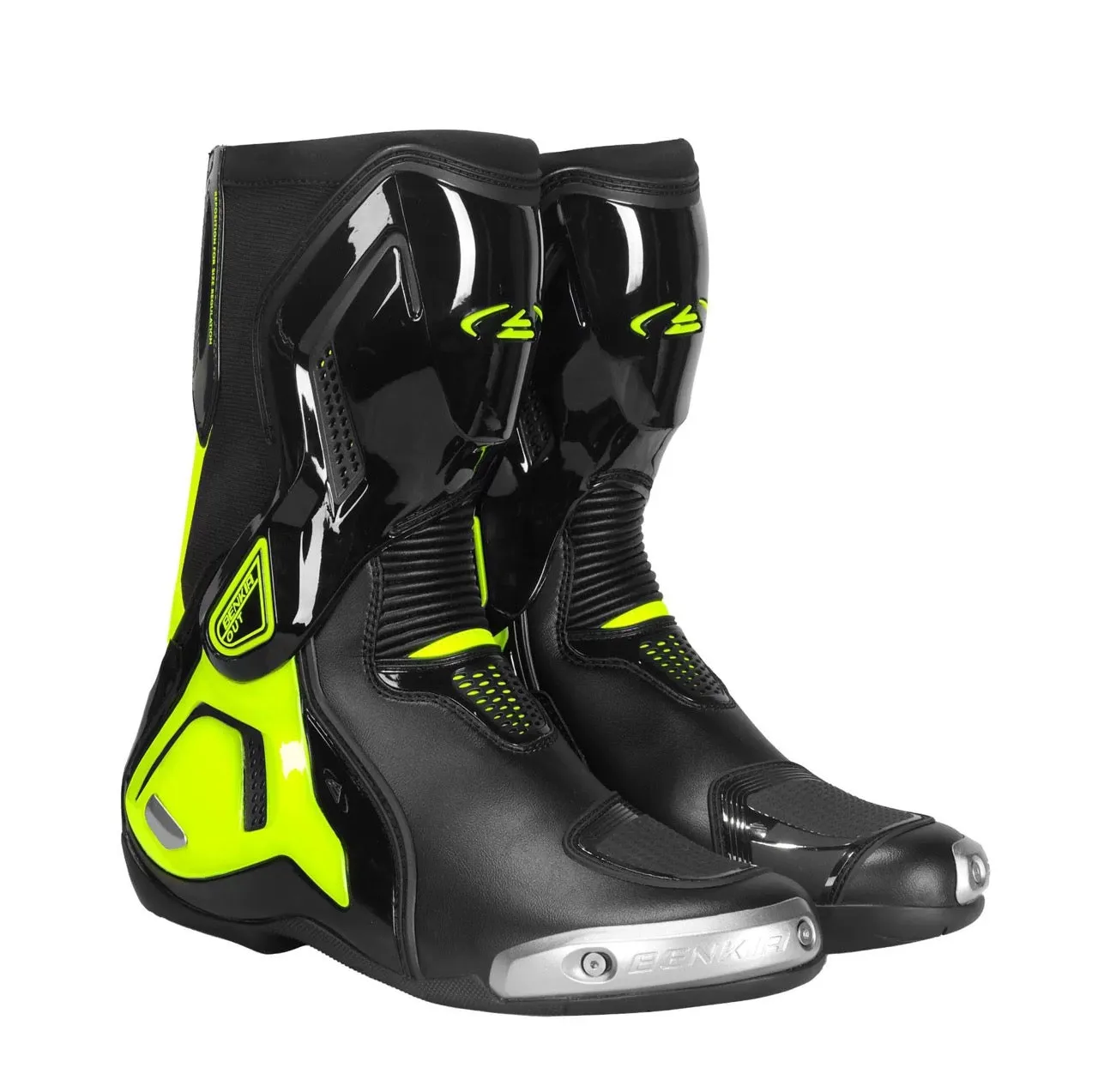 Allgoal Motorcycle Riding Boots Black/Green