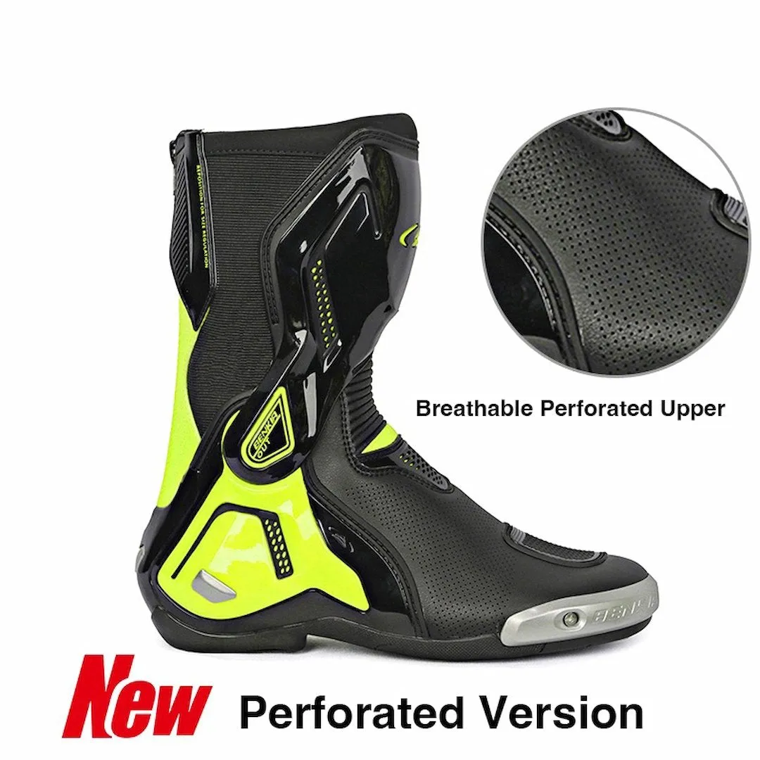 Allgoal Motorcycle Riding Boots Black/Green