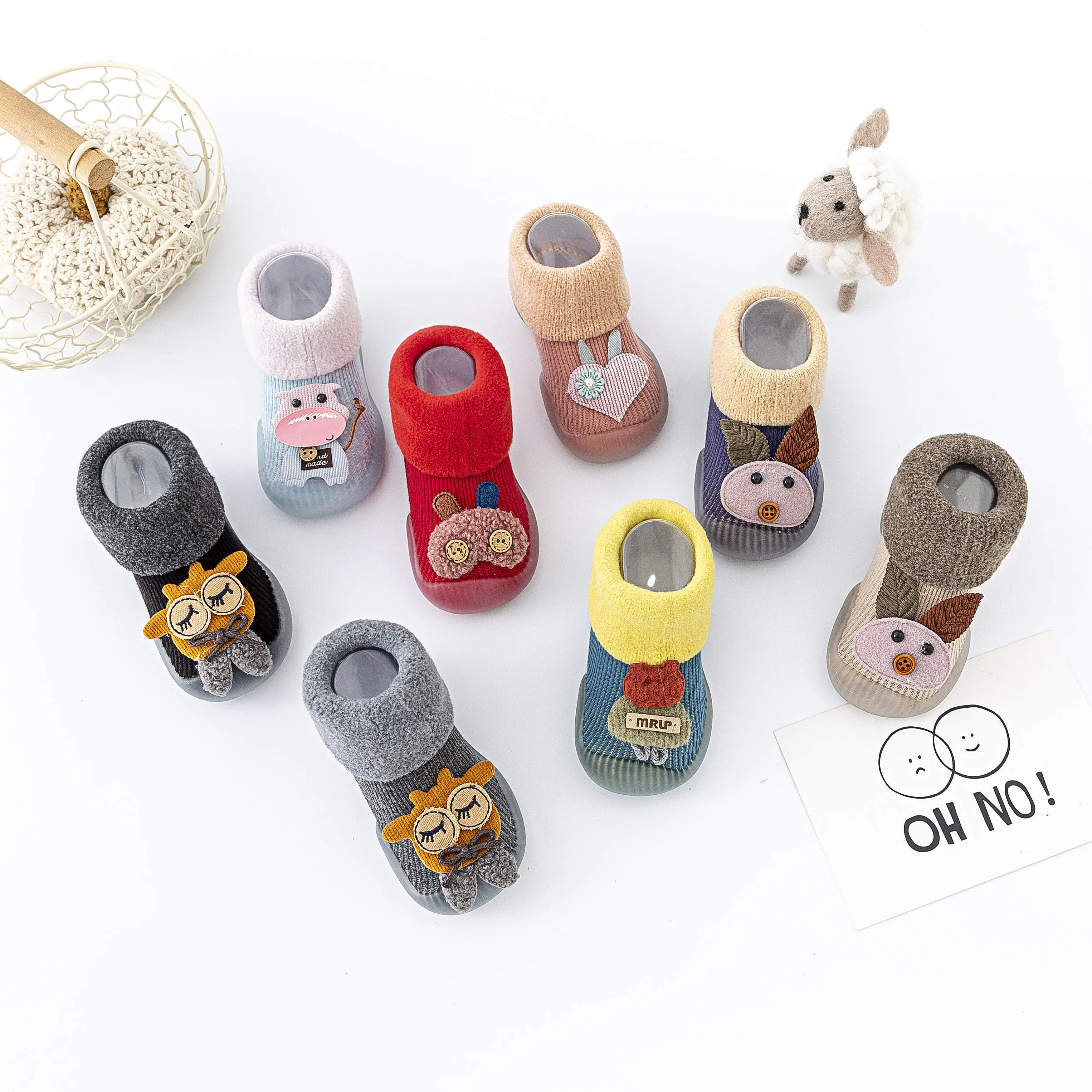 Anti-slip Slippers shoesToddler baby sock shoes boys girls