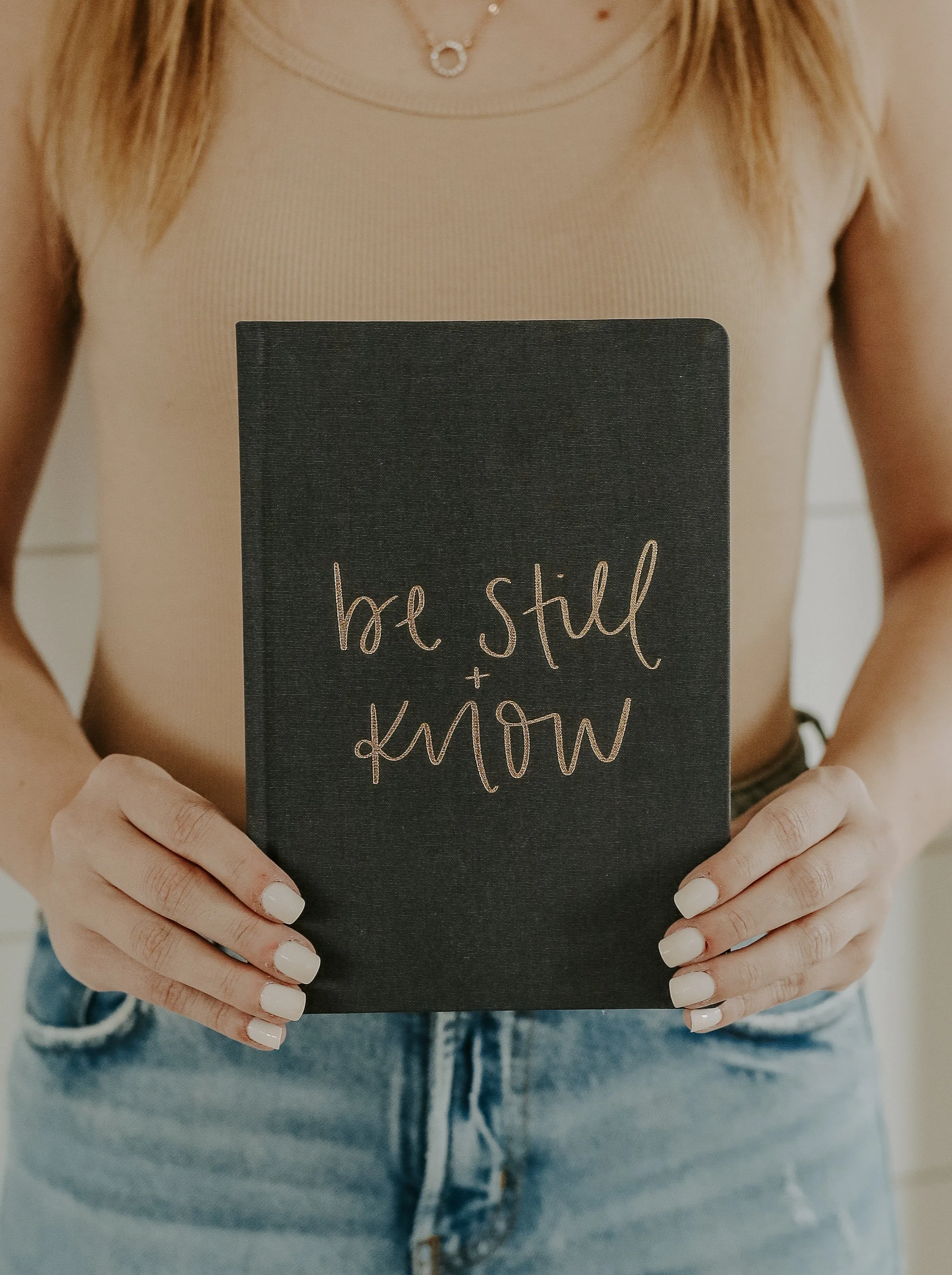Be Still and Know Fabric Journal
