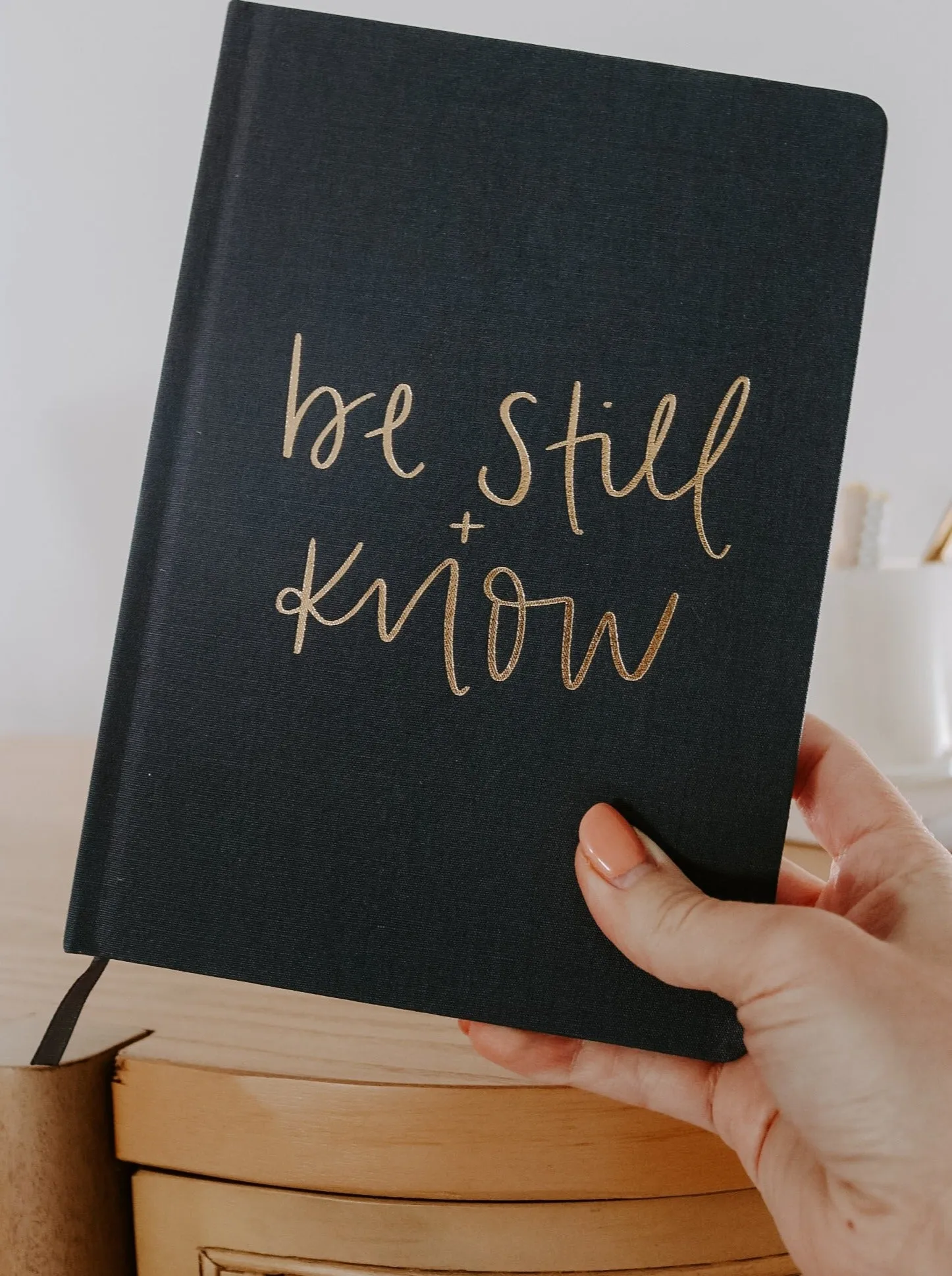 Be Still and Know Fabric Journal
