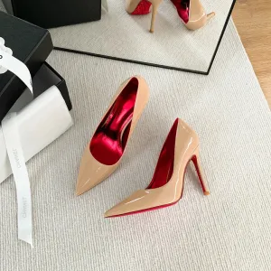 binfenxie  - Women's Sexy Nude 6cm 8cm 10cm heels Bottom with Diamond decoration Women's party shoes Outdoor work sandal