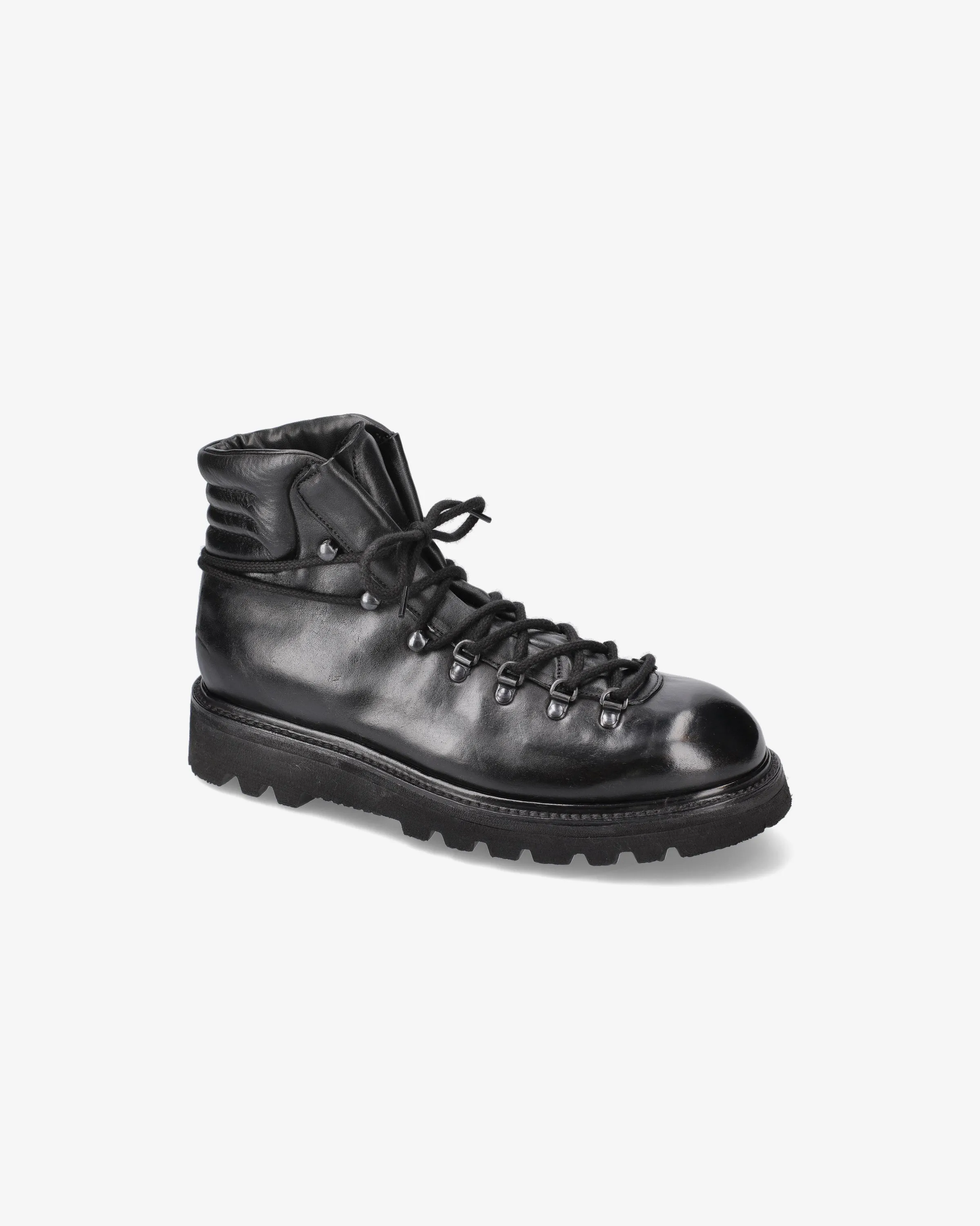 Black horse ankle boots