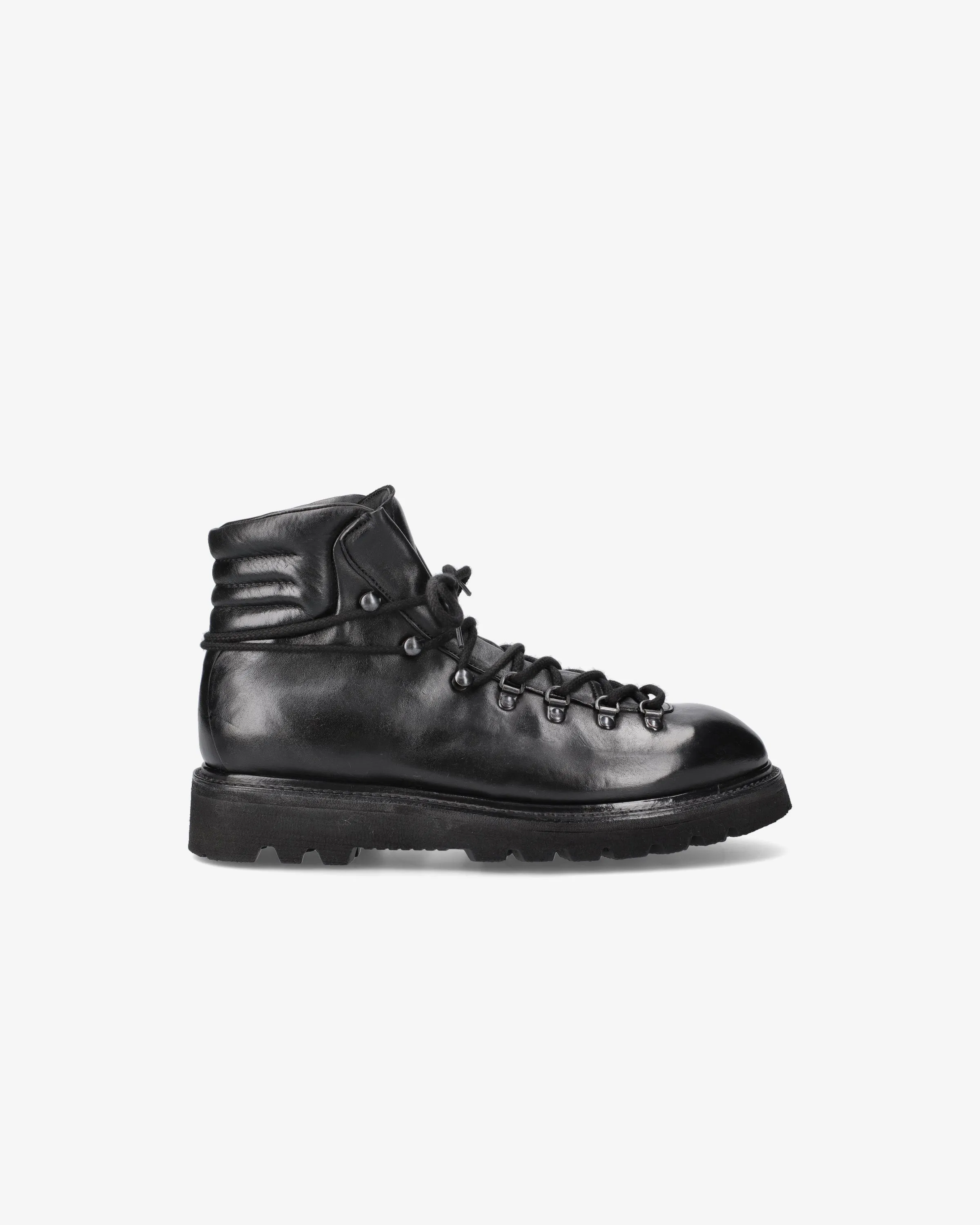 Black horse ankle boots