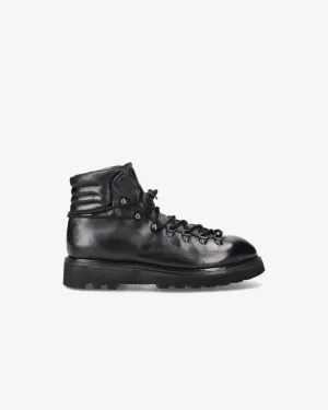 Black horse ankle boots