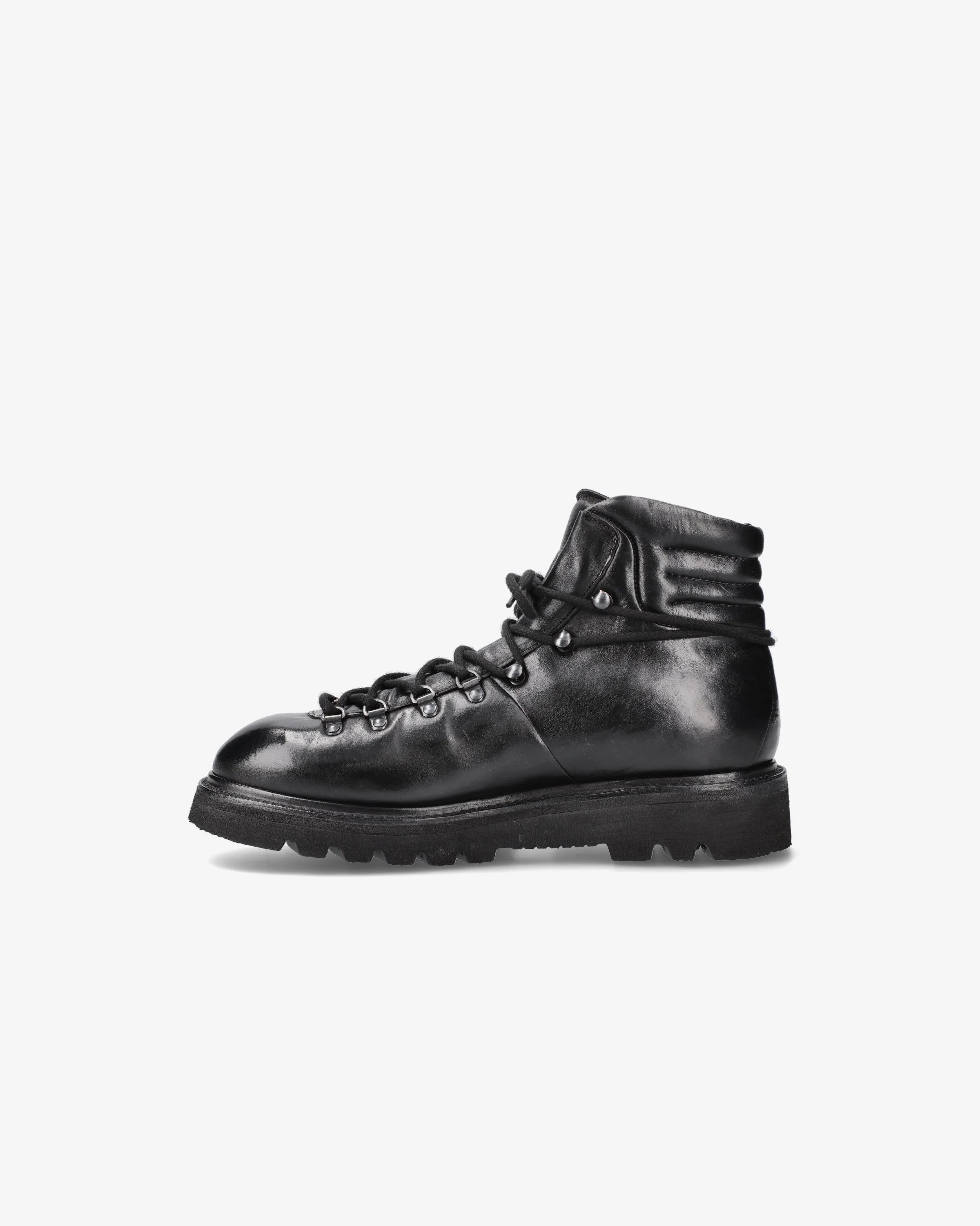 Black horse ankle boots