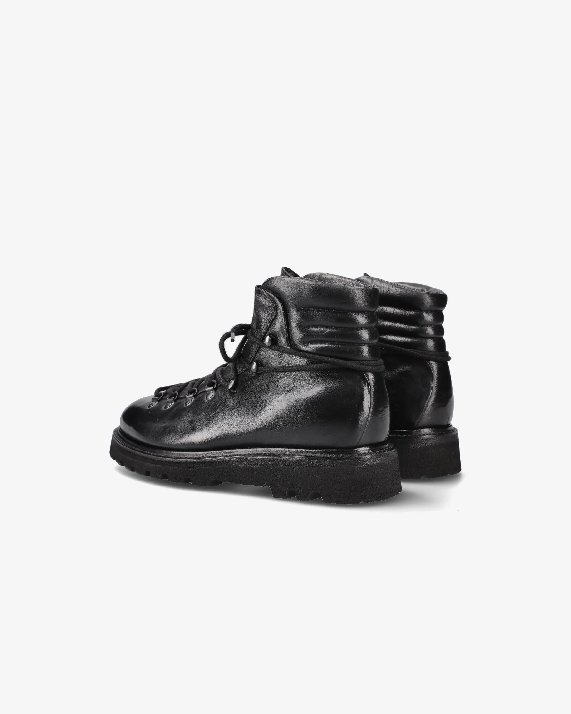 Black horse ankle boots
