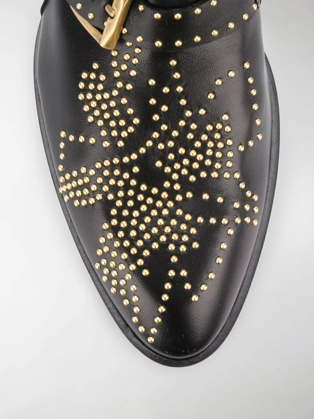 Black leather Susanna 30mm studded ankle boots