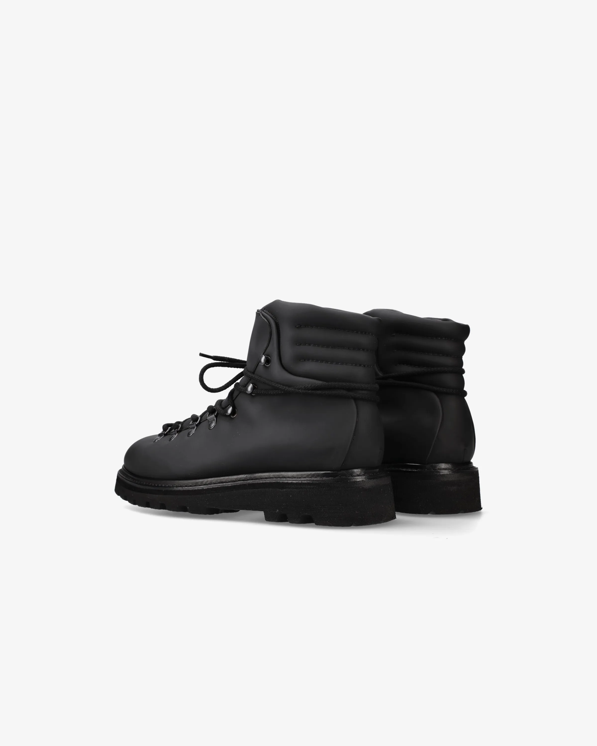 Black rubberized boots