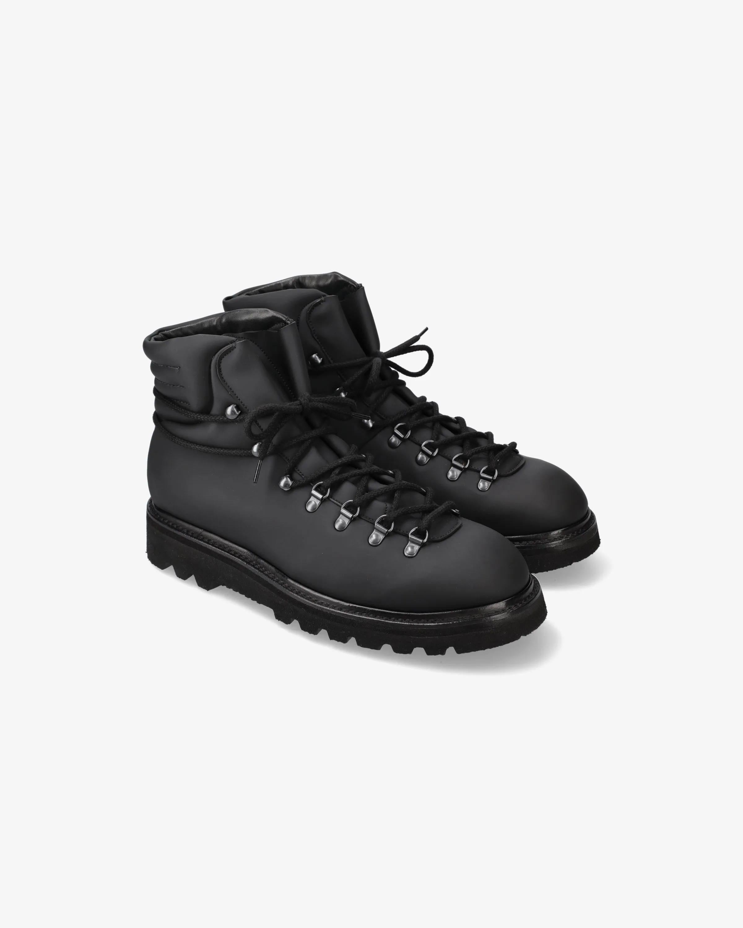 Black rubberized boots