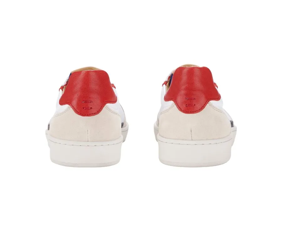 Blue White &amp; Red Men&#039;s Trainers - KOLORA