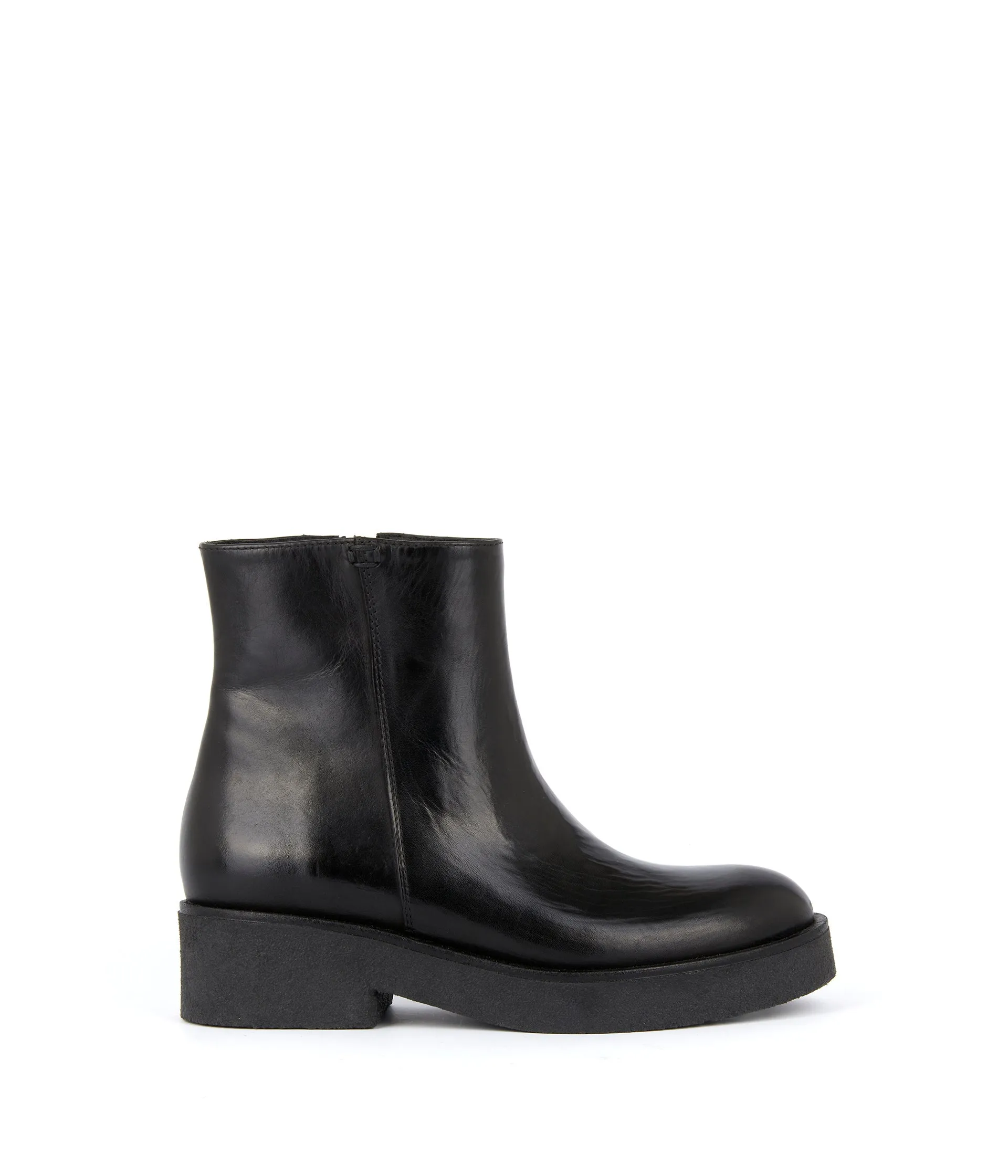 Boots noires cuir Isaure