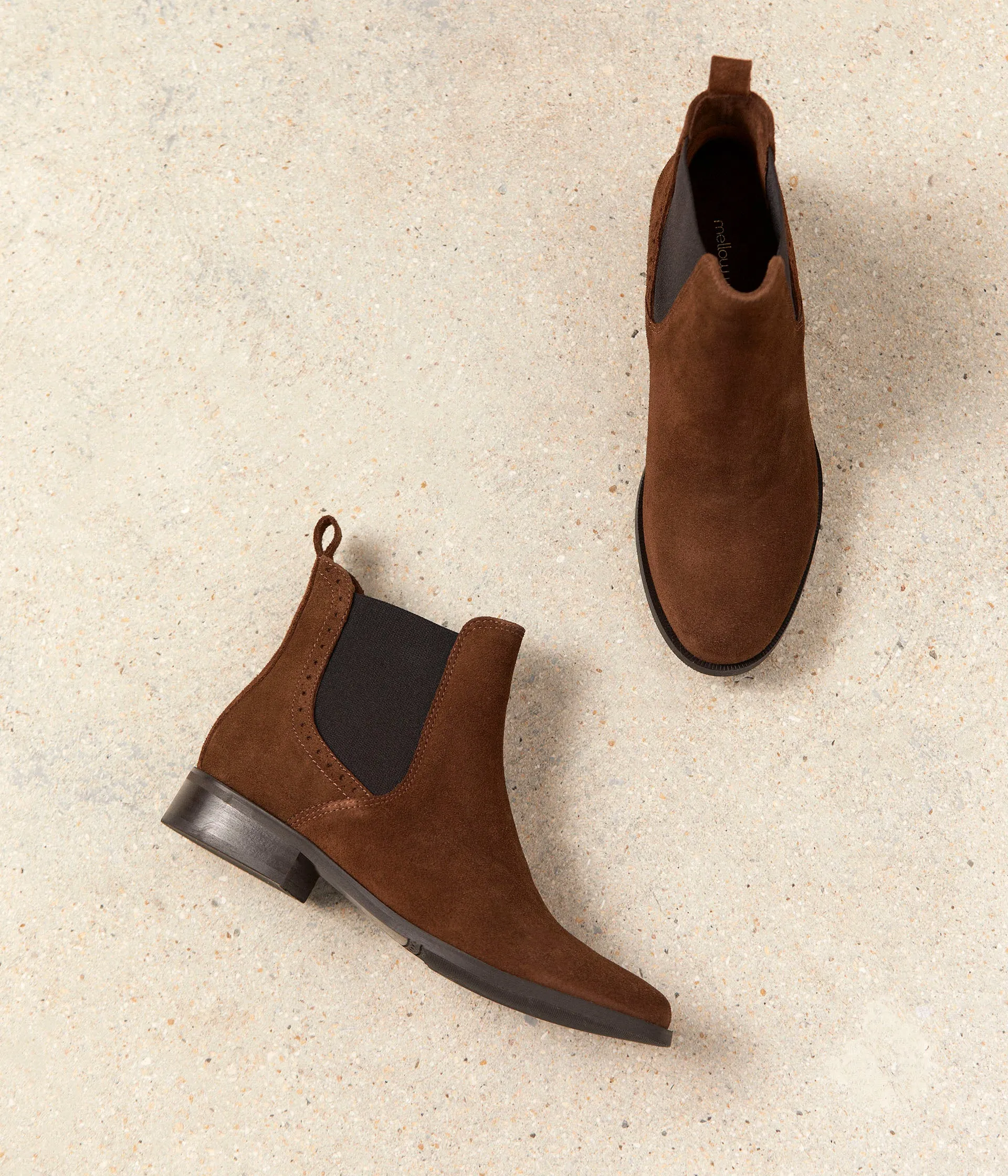 Chelsea boots marron Prune