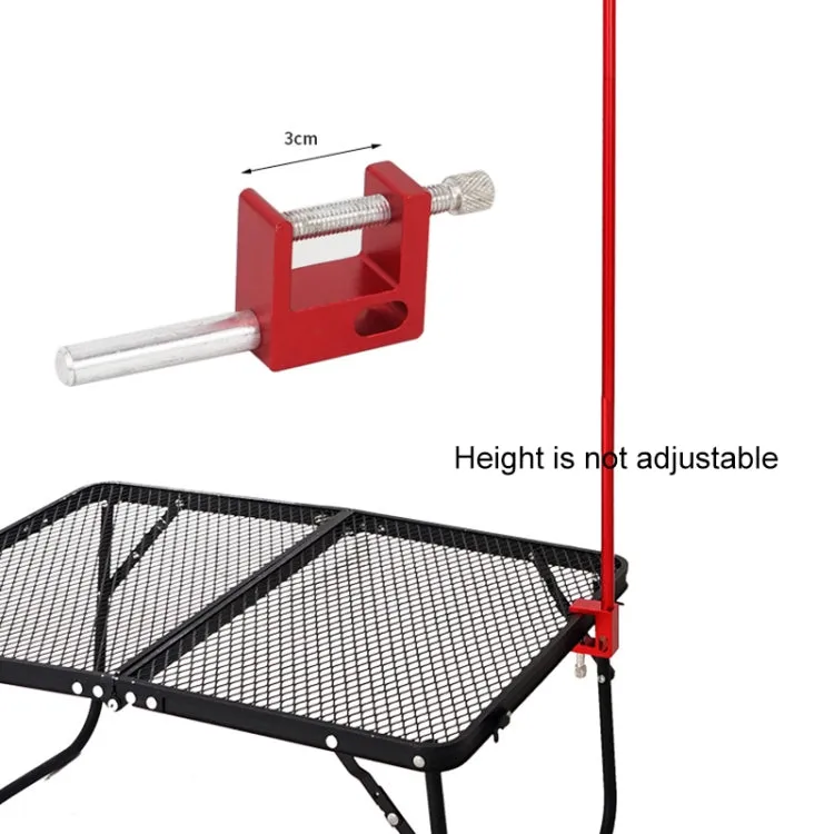 CLS Outdoor Aluminum Alloy Mini Simple Light Stand Camping Foldable Fixed Light Bracket(Inserted-type)