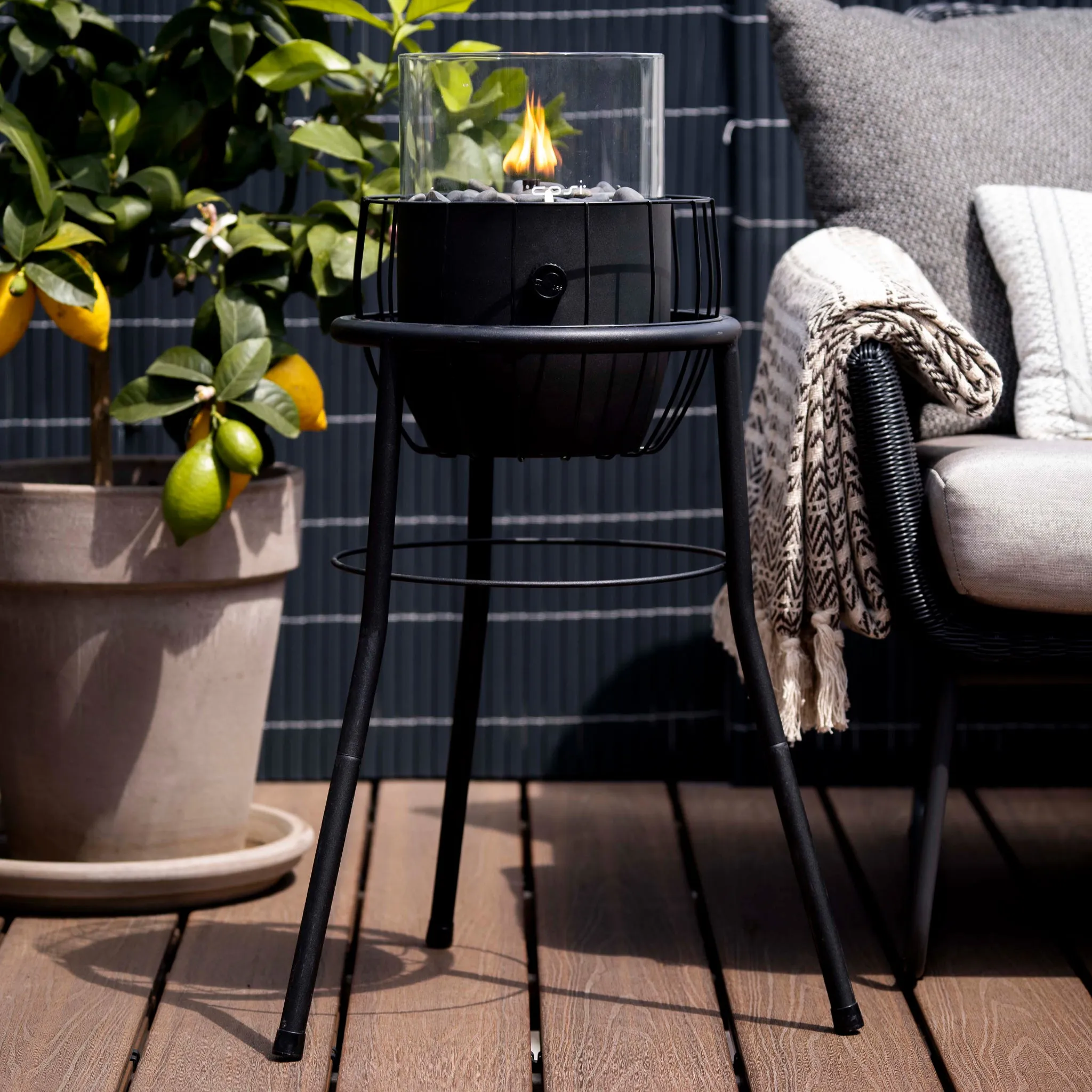 Cosiscoop Basket High Black Lantern