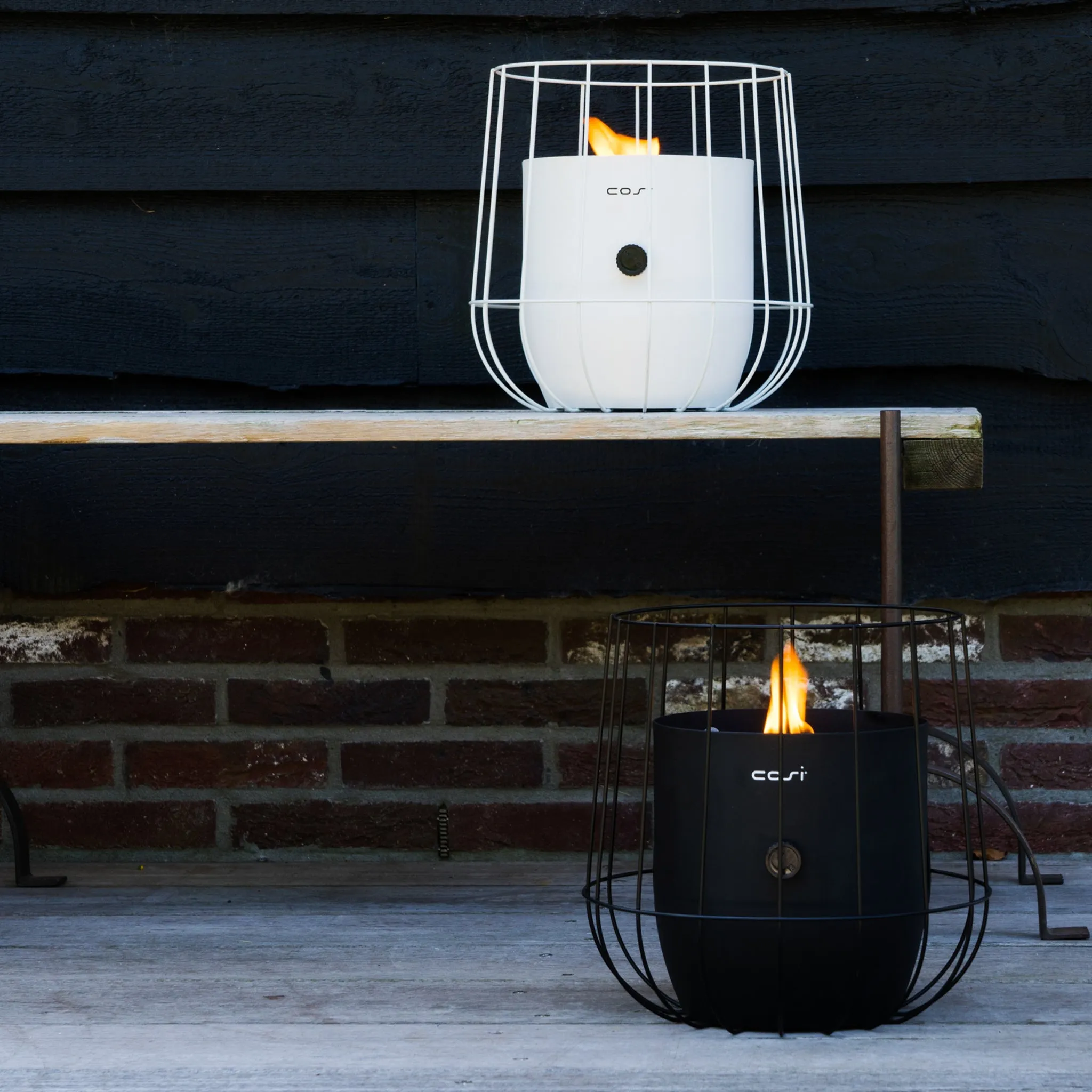 Cosiscoop Basket Lantern in Black