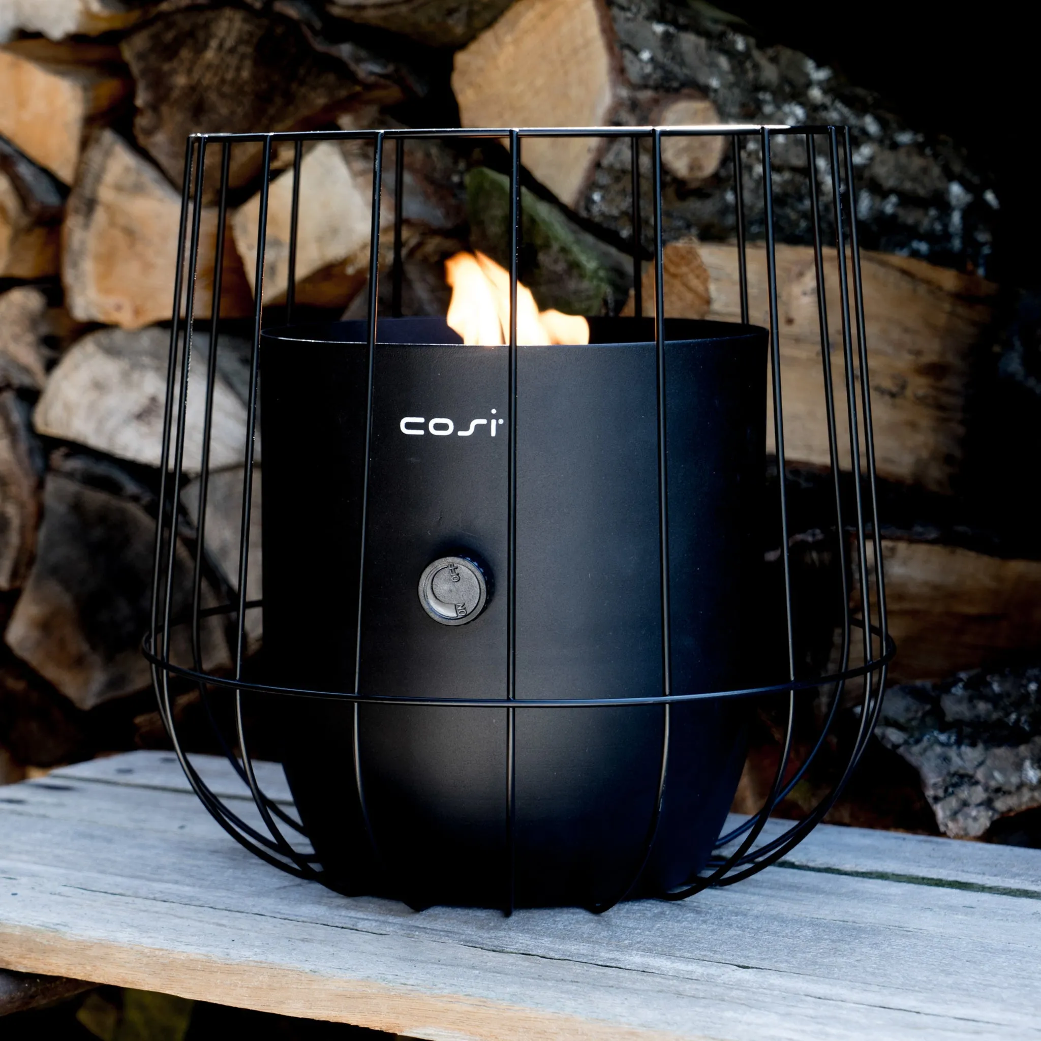 Cosiscoop Basket Lantern in Black