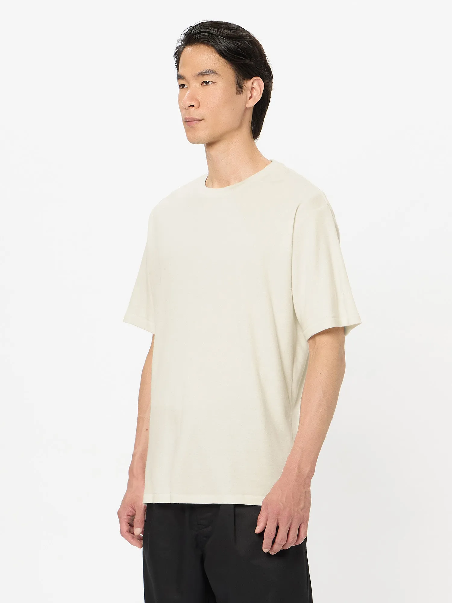 Cotton Covered Yarn Smooth T-shirt