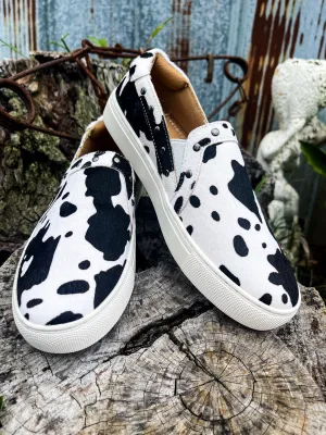 Cow Pinetop Hair On Slides