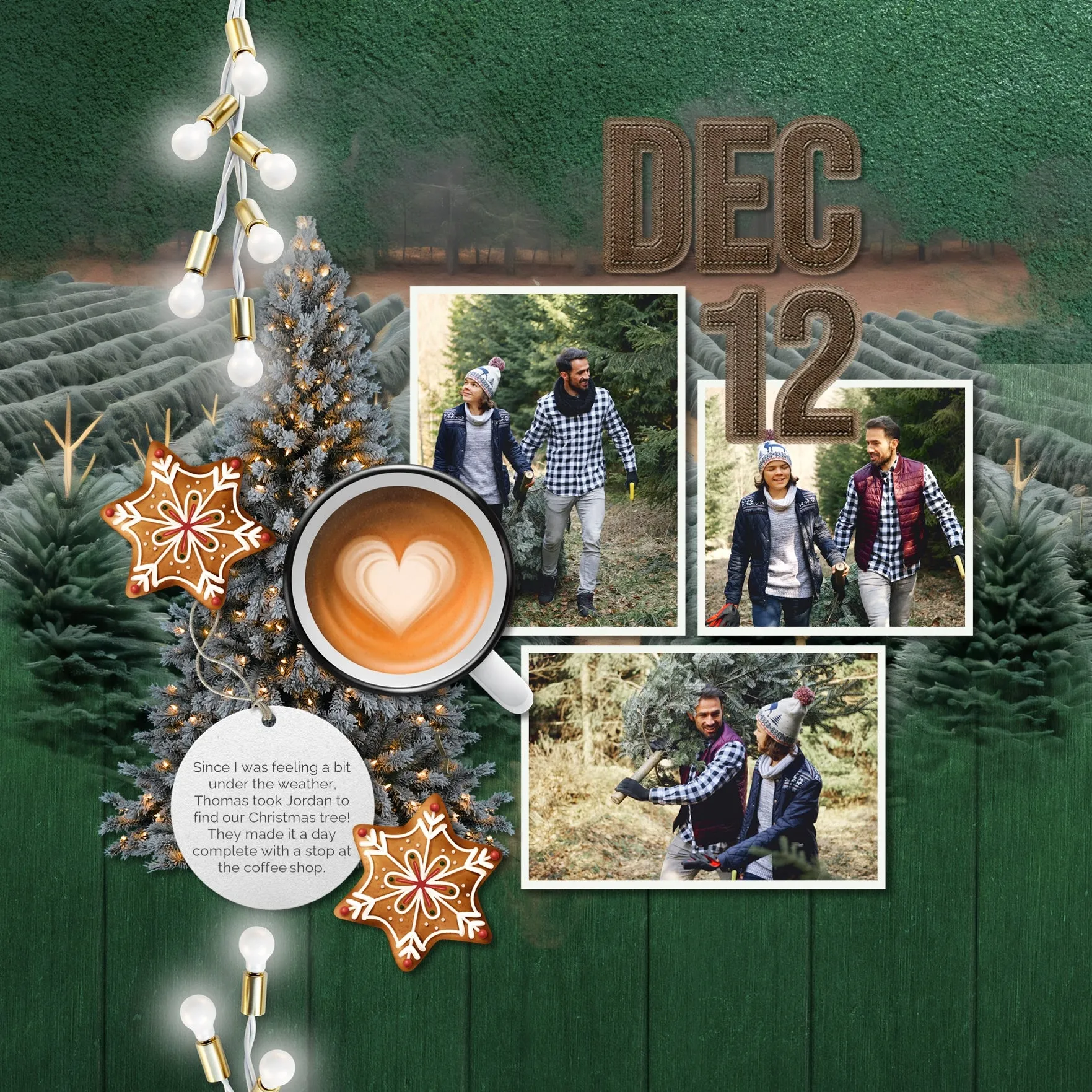 Denim Blues Alpha Digital Scrapbook Bundle