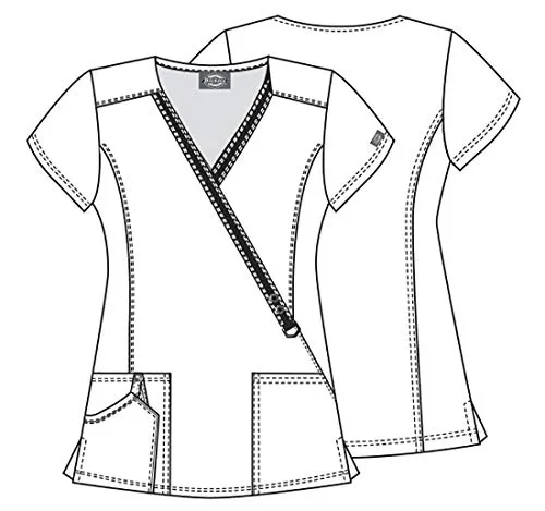 Dickies DK714 Mock Wrap Scrub Top