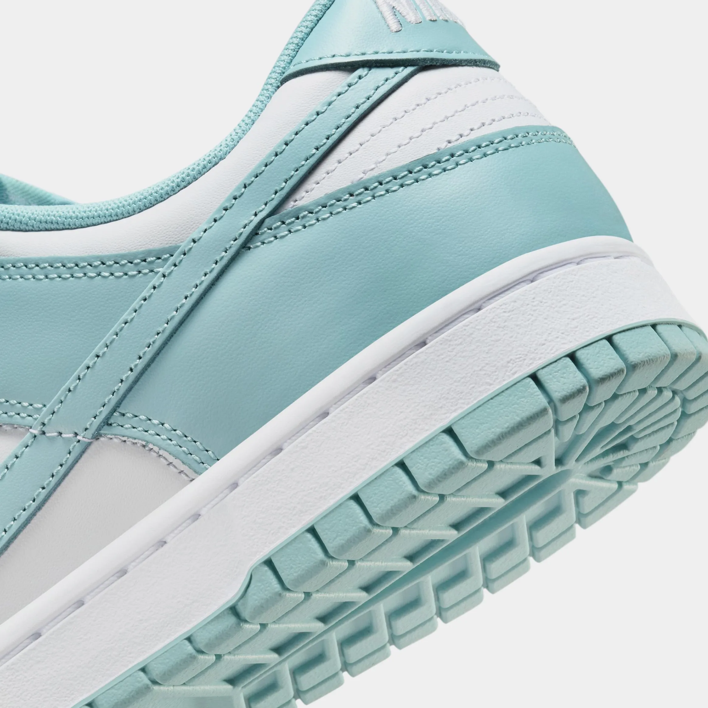 Dunk Low Mens Lifestyle Shoes (White/Denim Turquoise)