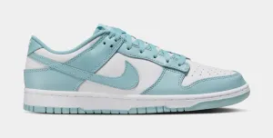 Dunk Low Mens Lifestyle Shoes (White/Denim Turquoise)