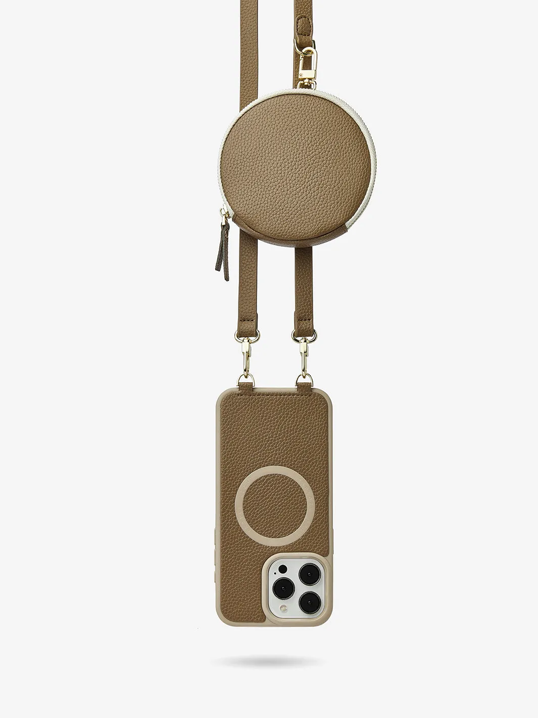 Economical Kit- Wireless Charging Phone Case Round Pouch Set